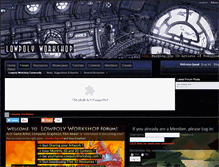 Tablet Screenshot of forum.lowpolyworkshop.com